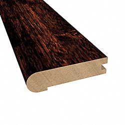 Prefinished Moroccan Cherry Hevea Hardwood 3/4 in thick x 3.125 in wide x 78 in Length Stair Nose